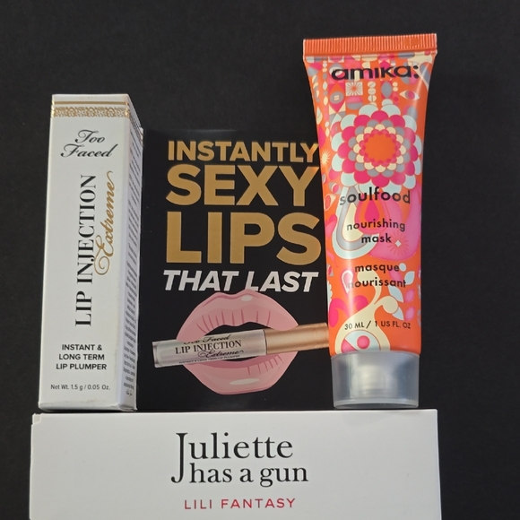 AMIKA SOULFOOD MASK💫 TOO FACED LIP INJECTION💫 JULIETTE HAS A GUN💫 - Picture 1 of 4